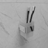 Стакан для зубных щеток LEMARK SMOOTH LINE с держателем хром 9731013